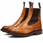 Tricker's Men's Henry Brogue Chelsea Boot in Burnished
