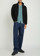Vowels Open-knit Cotton and Cashmere-blend Cardigan Black