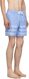 Burberry Blue Check Swim Shorts