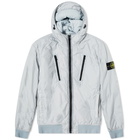 Stone Island Men's Crinkle Reps Pocket Detail Down Jacket in Light Grey