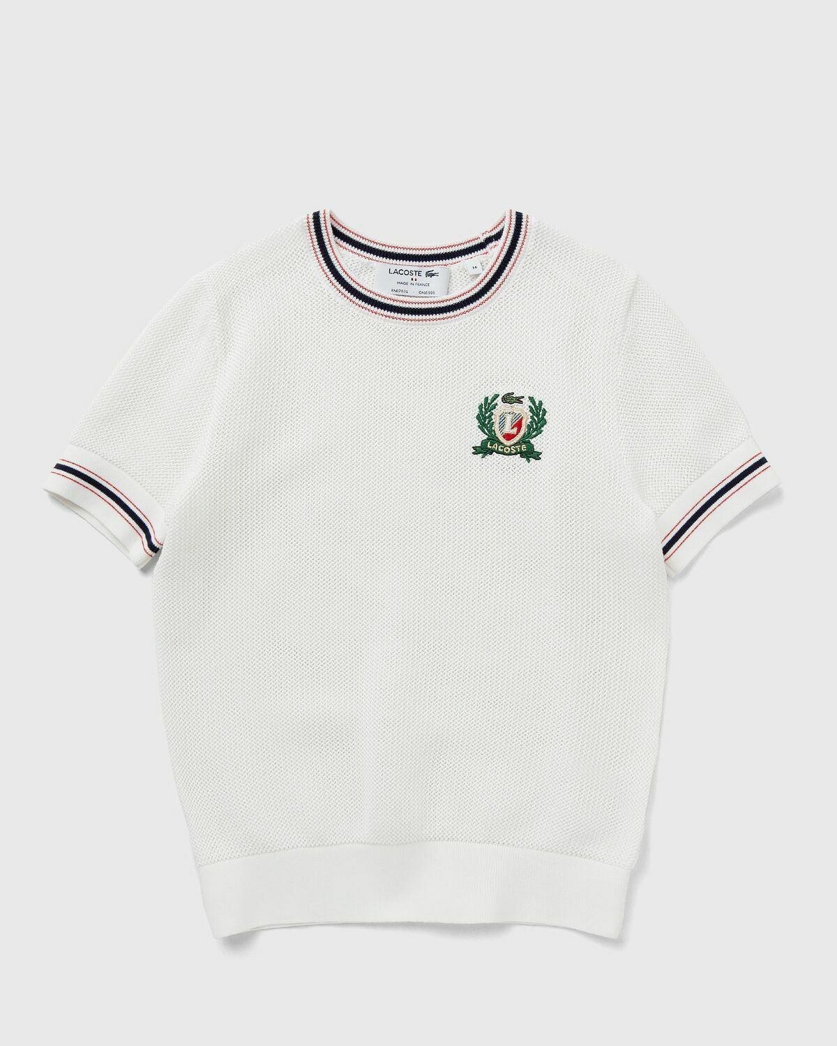 Lacoste SHIRT White Womens Shortsleefe