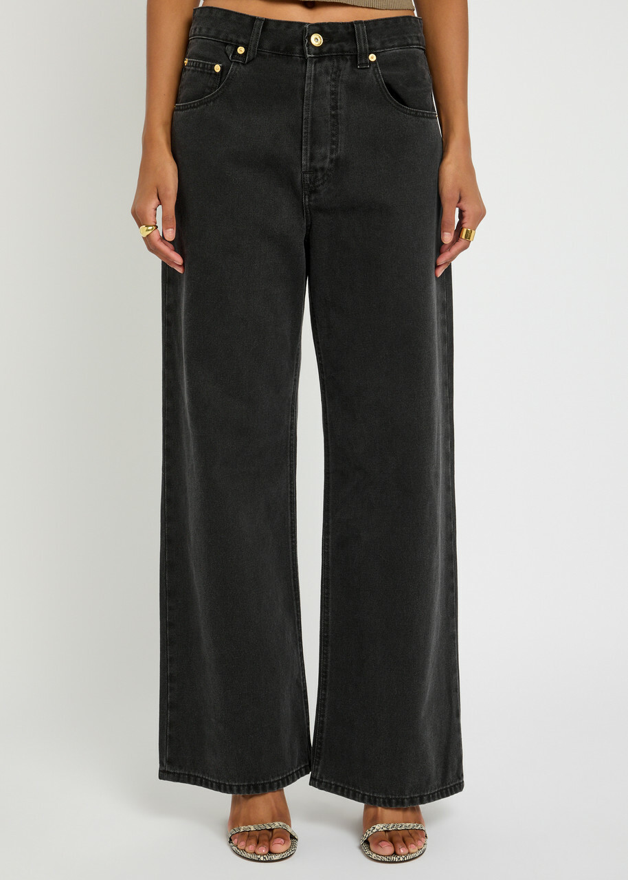 Jacquemus Le De Nîmes Large Wide-leg Jeans Black