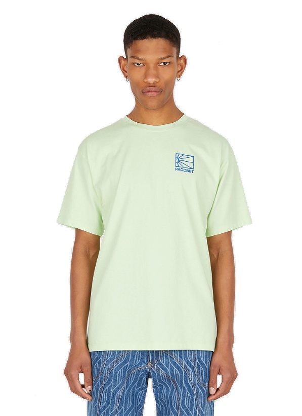 Photo: Logo Print T-Shirt in Green