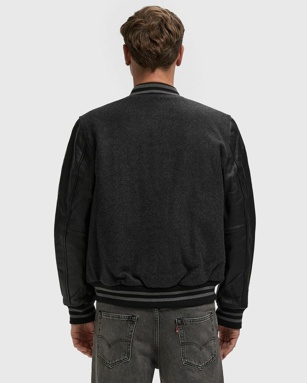 Schott NYC LC8705X JACKET Black Mens Bomber Jacket