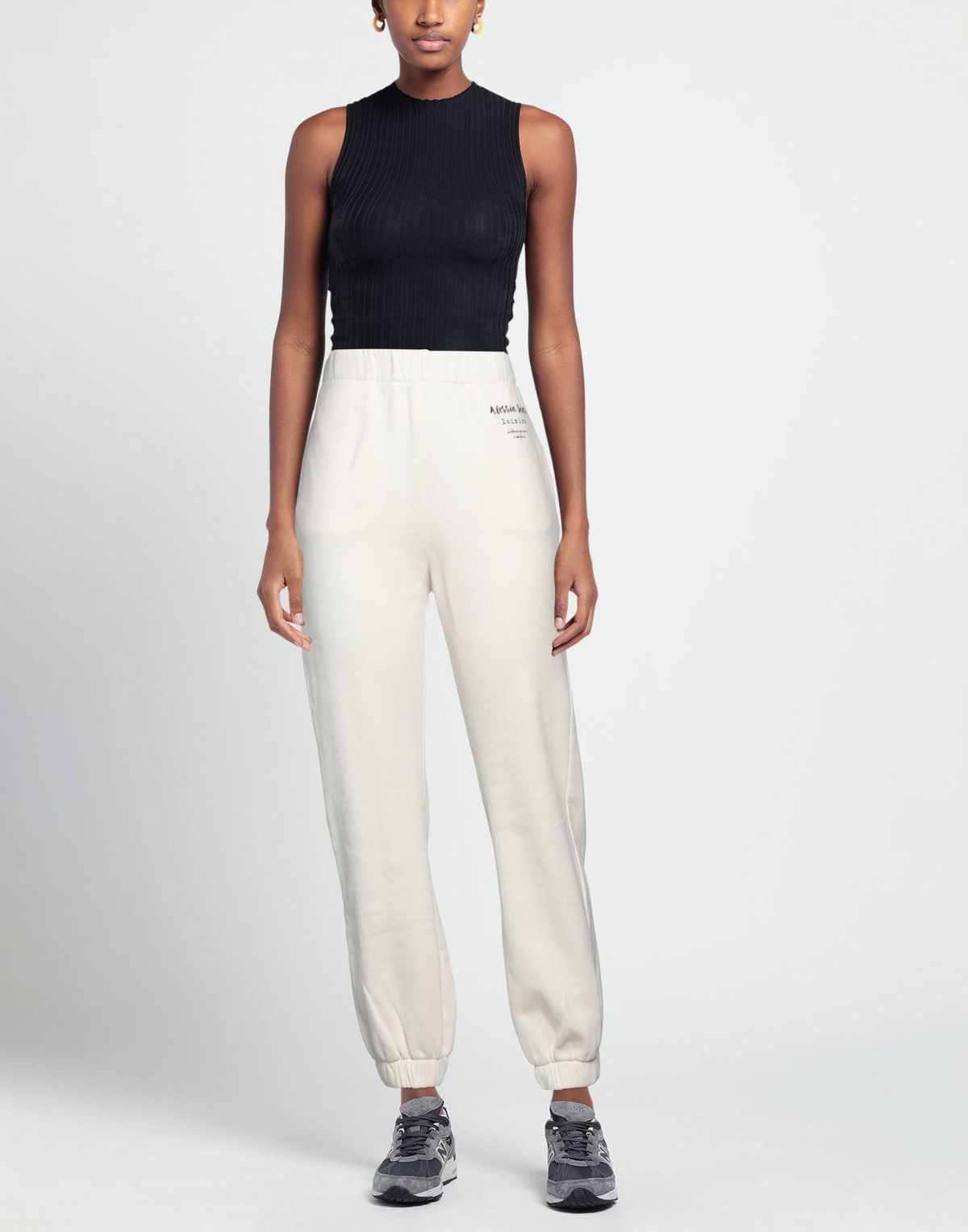 Alessia Santi Womens Pants in Off white