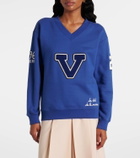Valentino Embroidered cotton jersey sweatshirt