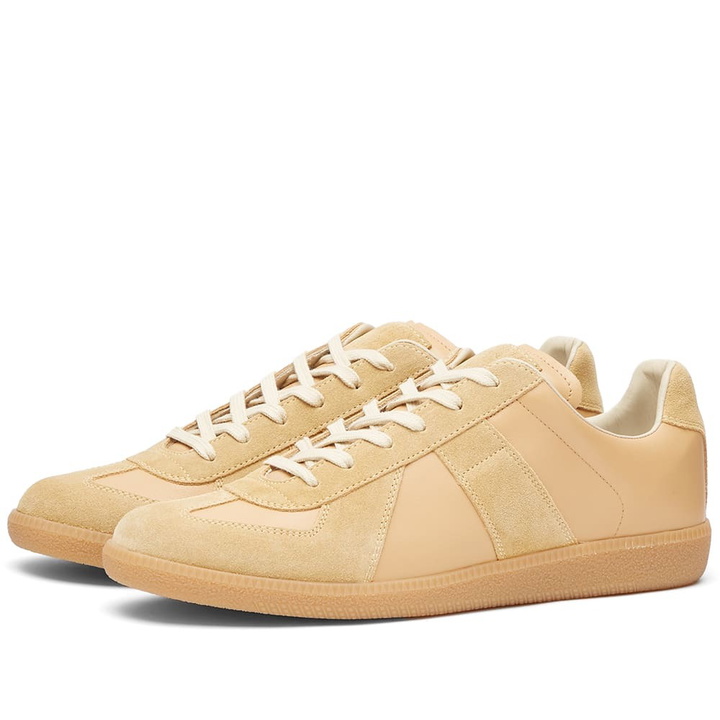 Photo: Maison Margiela Men's Classic Replica Sneakers in Champagne