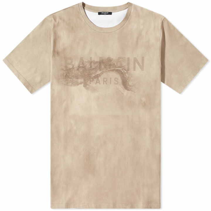 Photo: Balmain Men's Desert Oversize T-Shirt in Sand/Mole