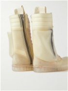 Rick Owens - Cargobasket Transparent Leather High-Top Sneakers - Neutrals