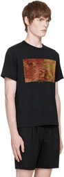 Maison Margiela Black Tapestry Patch T-shirt