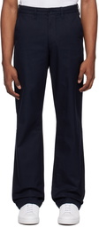 Lacoste Navy Straight-Leg Trousers