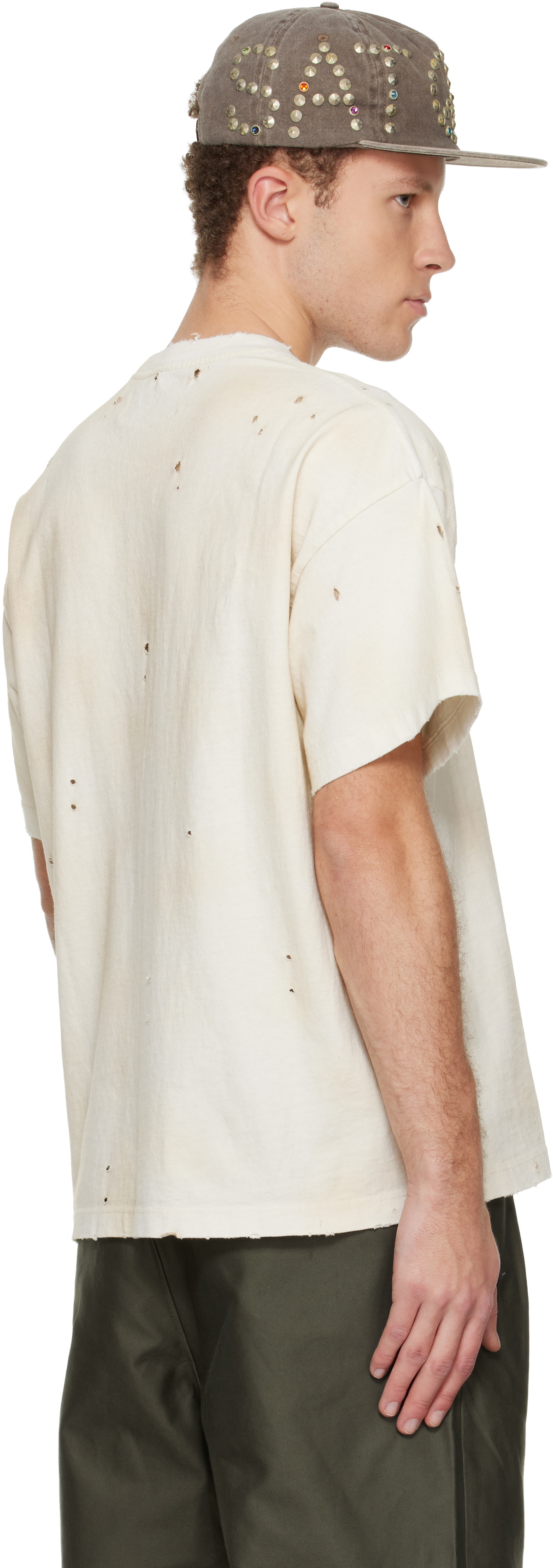 Satoshi Nakamoto Off-White Logo Dirt T-shirt