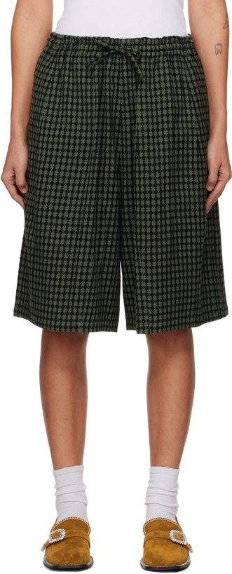 Photo: NEEDLES Khaki & Black H.D.P. Shorts