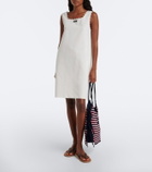 Miu Miu Ivy crochet striped shopper