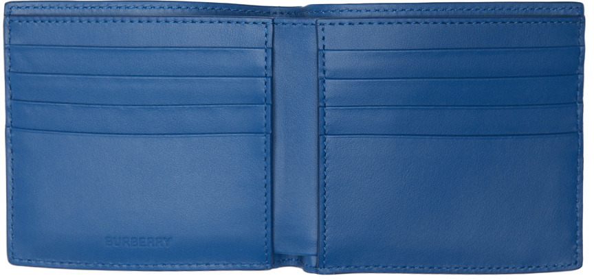 Buy Burberry Monogram Print Canvas International Bifold Wallet 'Ink Blue' -  8040282