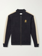 Aimé Leon Dore - Saint George Logo-Embroidered Striped Cotton Track Jacket - Black