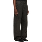 Fear of God Black Washed Canvas Utility Jeans