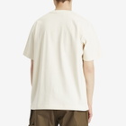 Café Mountain Men's Music And Arts T-Shirt in Vintage Ivory And Green