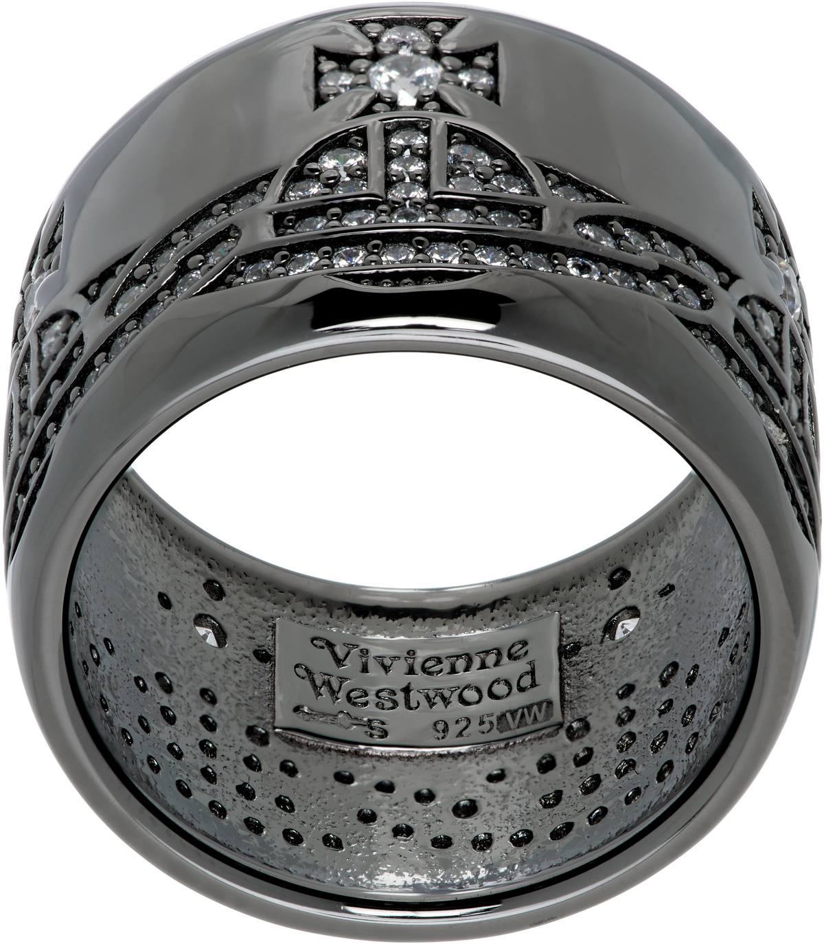 Vivienne Westwood Gunmetal Knuckleduster Ring Vivienne Westwood