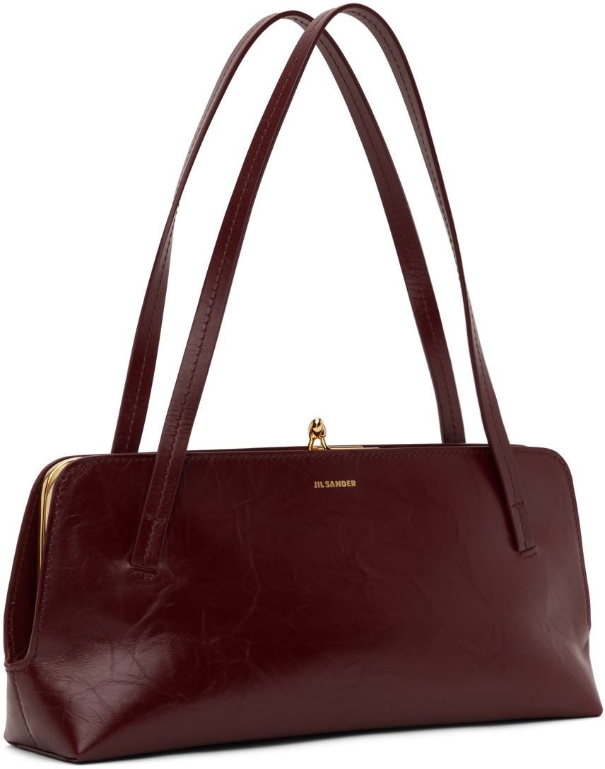 ハンドバッグ Jil Sander Small Goji Bamboo Bag In Burgundy Small Goji Bamboo bag in burgundy – Lord & Taylor
