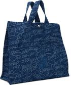 Sky High Farm Workwear Blue KS Graffiti Denim Tote