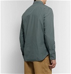 Maison Margiela - Slim-Fit Garment-Dyed Cotton-Poplin Shirt - Gray green