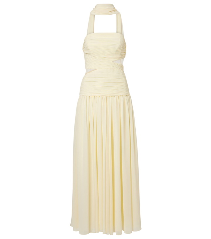 Photo: Self-Portrait Scarf-detail georgette maxi dress