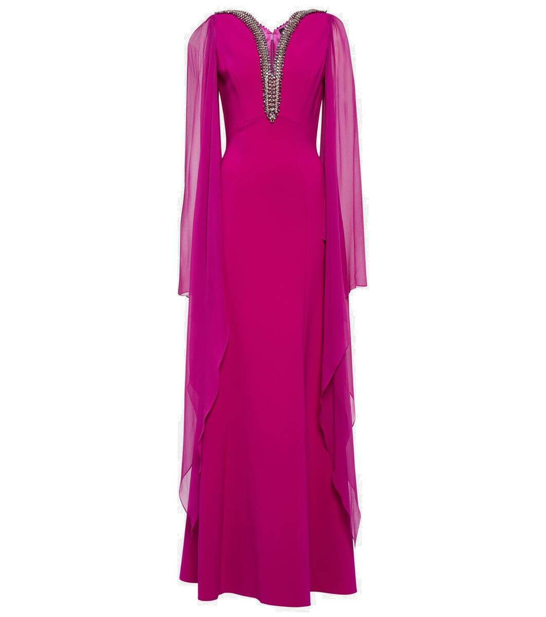 Jenny Packham Merle embellished crêpe gown Jenny Packham