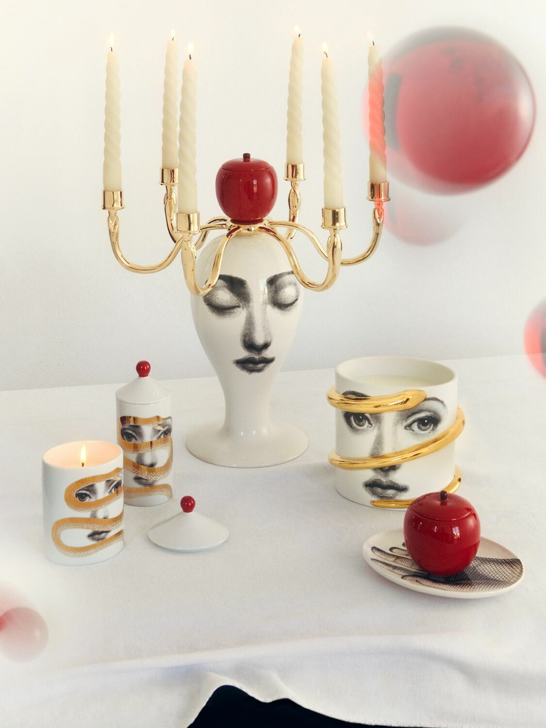 FORNASETTI Sul Tardi Candle Holder