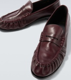 Saint Laurent Le Loafer Supple leather penny loafers