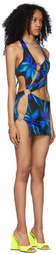 Louisa Ballou Black & Blue Sex Wax Dress