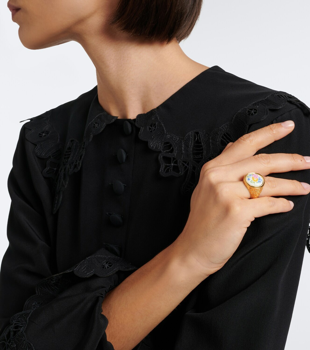 Chloé Chloé Bloomcraft floral signet ring
