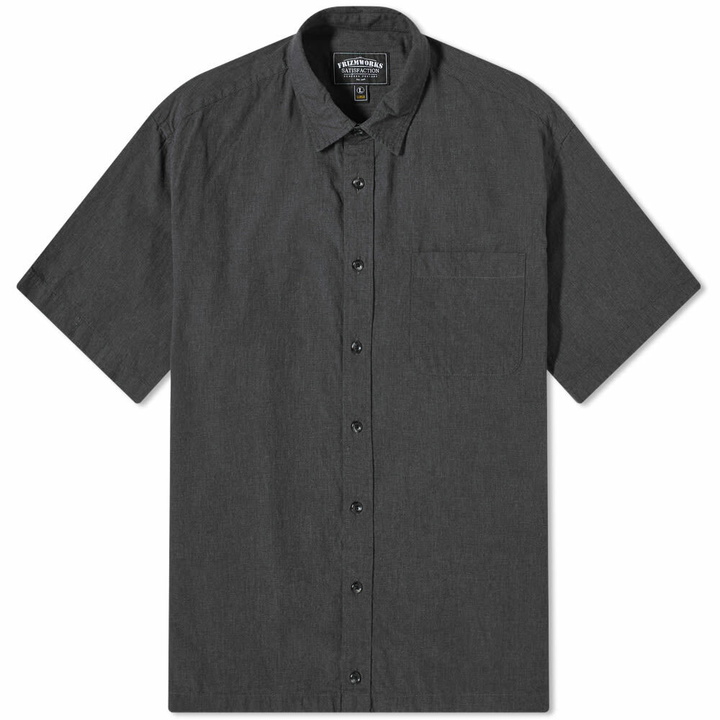 Photo: FrizmWORKS Men's Half String Shirt in Charcoal