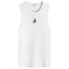 JW Anderson Women's Anchor Embroidery Vest in White