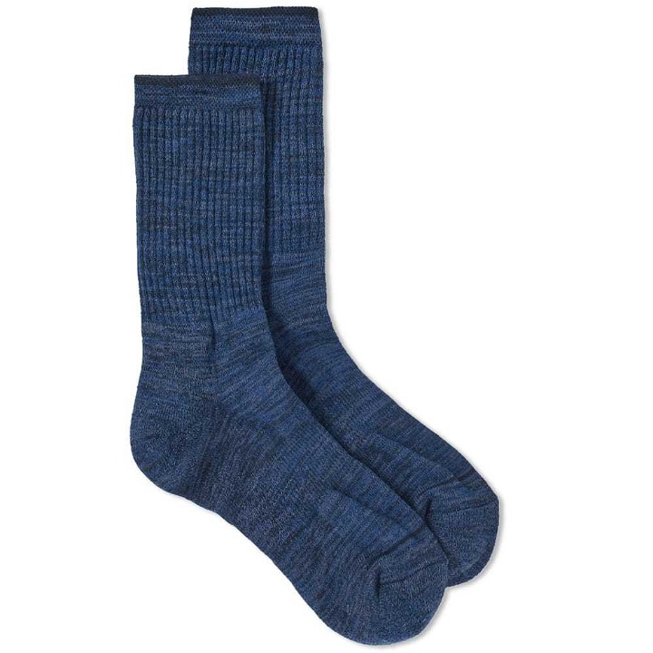 Photo: Anonymous Ism Boucle Mix Socks Blue