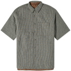 Merely Made Reversible Padded Shirt in Brown Check