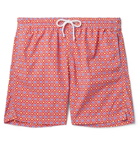 Anderson & Sheppard - Printed Swim Shorts - Red
