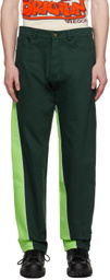 Robyn Lynch Green Paneled Jeans