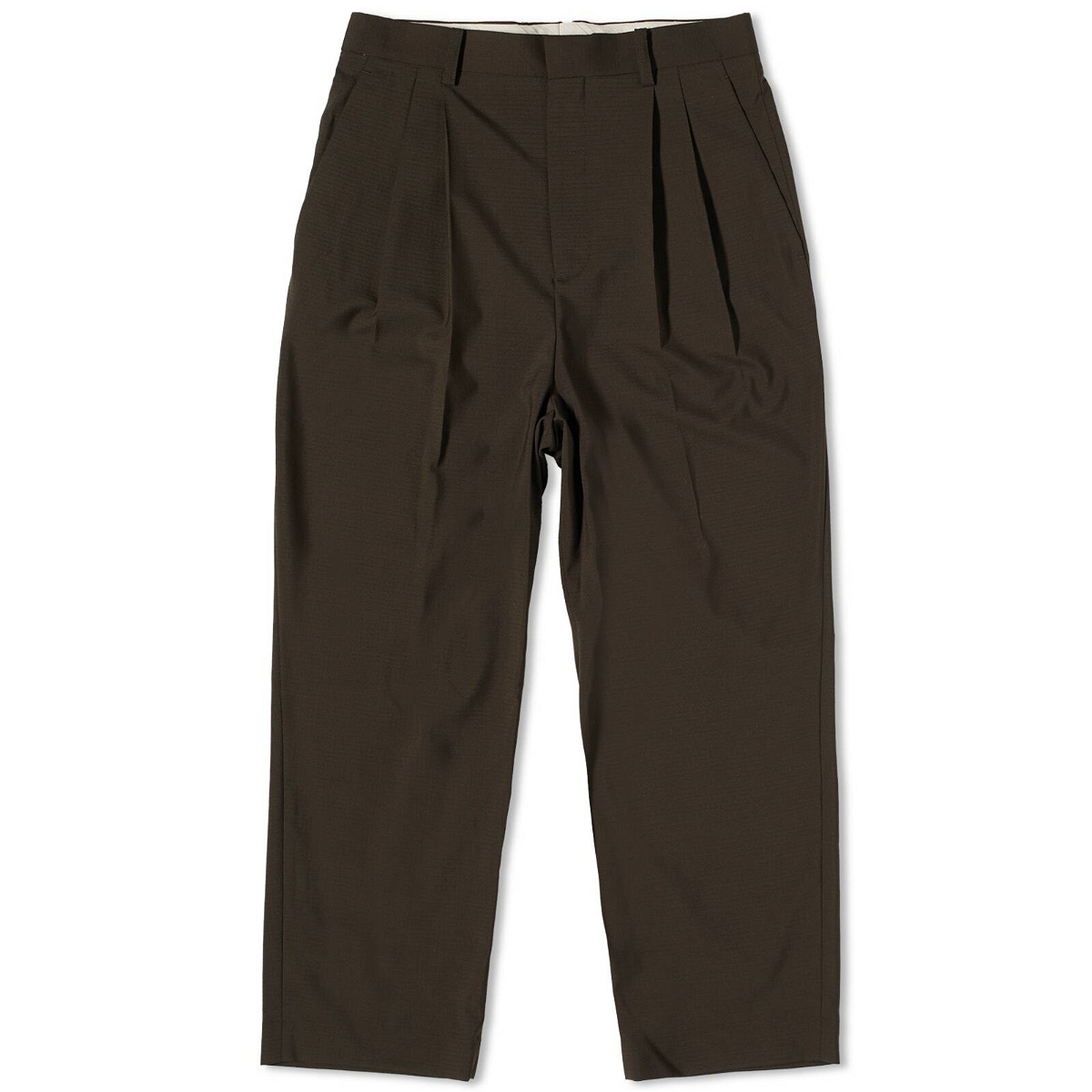 Photo: DIGAWEL Men's 2 Tuck Tapered Pants in Olive