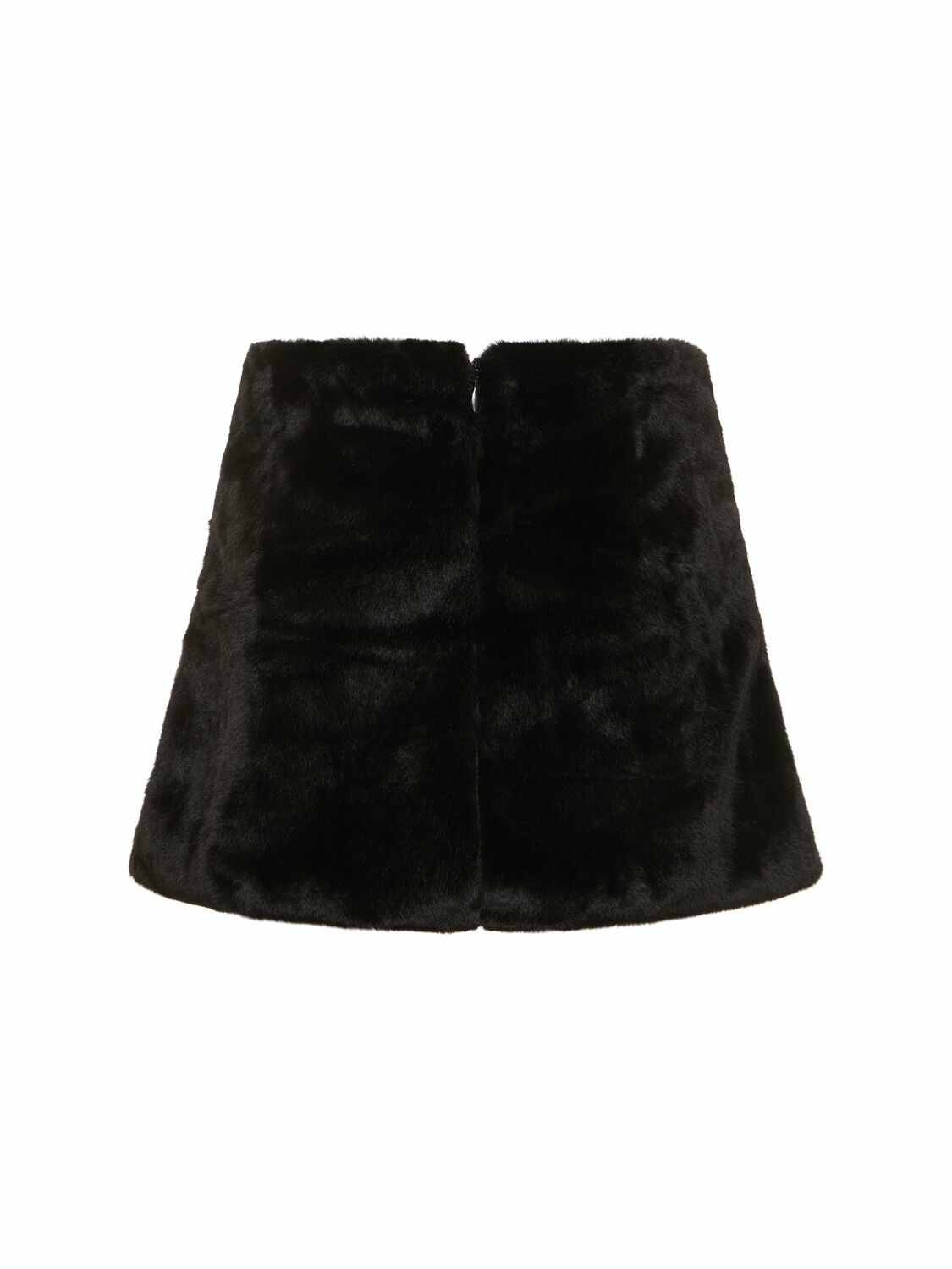 WEWOREWHAT Plush Mini Skirt