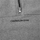 Calvin Klein Embroidered Logo Quarter Zip Knit