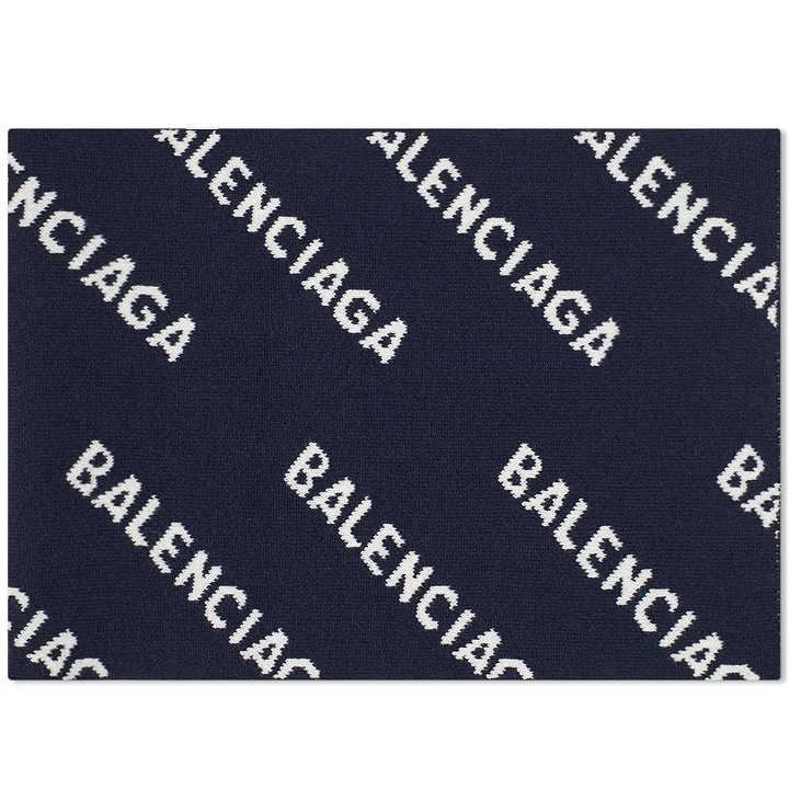 Photo: Balenciaga All-Over Logo Scarf