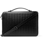 Bottega Veneta - Intrecciato Leather Pouch - Men - Black