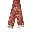 Acne Studios Men's Varinga Tie-Dye Mohair Scarf in Burgundy/Mauve