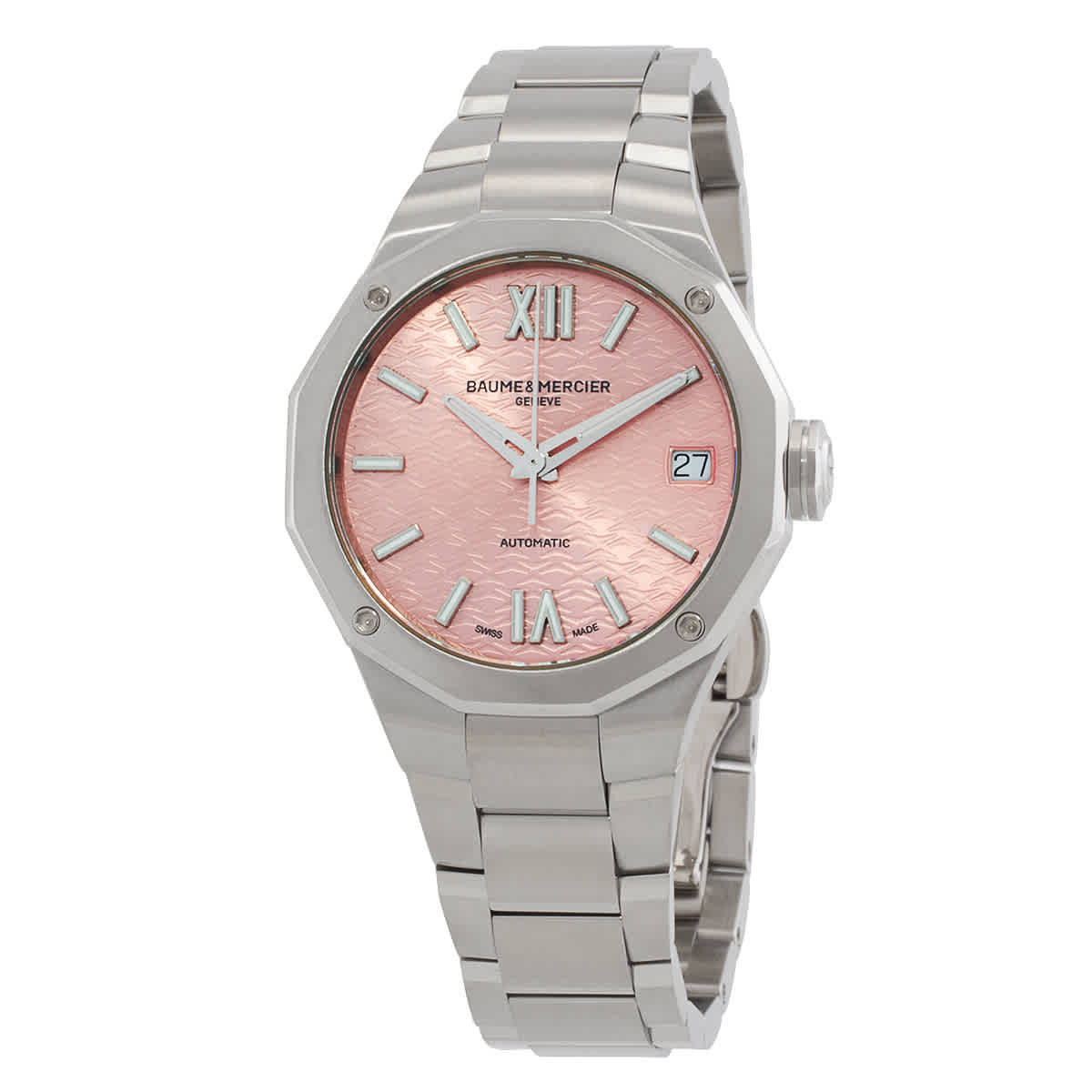 Baume et Mercier Riviera Automatic Pink Dial Ladies Watch M0A10675