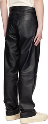 Sunflower Black Loose Leather Pants