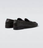 Bottega Veneta Silenzio Intrecciato leather loafers