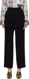 UNDERCOVER Black Ruffle Skirt Trousers