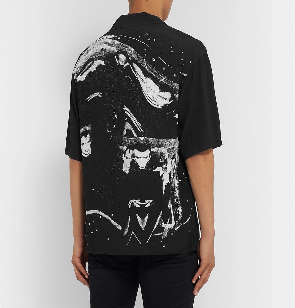 Undercover - Camp-Collar Printed Woven Shirt - Black Undercover