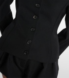Magda Butrym Peplum wool cardigan
